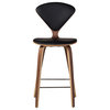 Satine Inspired Stool, Black Leather, Counter Height