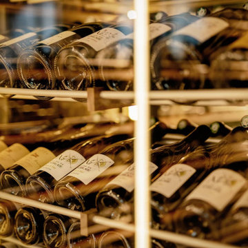 Close up wine cellars