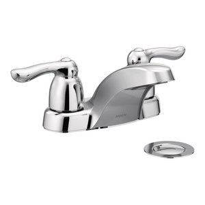 Moen 4975 Chateau Two-Handle Low Arc Laundry Faucet Chrome