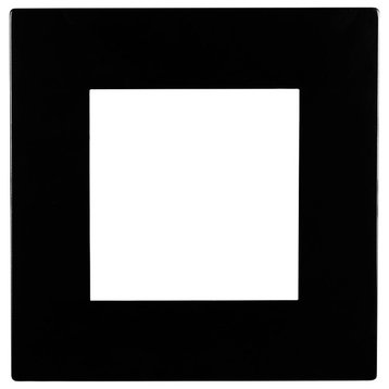 Square Black Faceplate for NICOR DLE6 Series Downlights (Square) (DLE6-TR-SQ-BK)