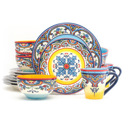 Mediterranean Dinnerware Sets by Euro Ceramica