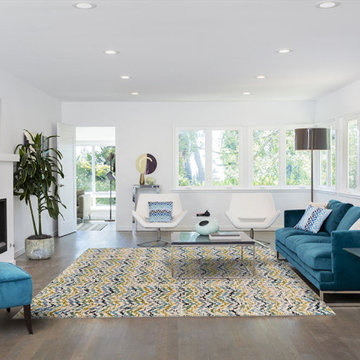 Aileen Area Rug in Green & Cream