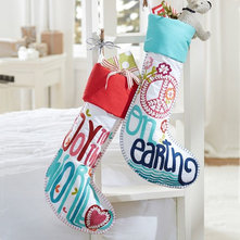 Contemporary Christmas Stockings And Holders by PBteen