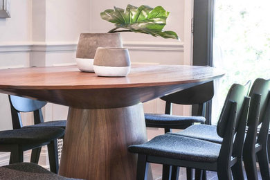 Example of a trendy dining room design in Toronto