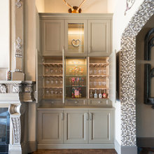 built in bar cabinet
