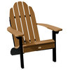 The Essential Adirondack Chair, Black and Tan