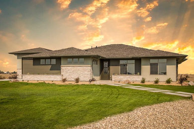 Transitional one-story exterior home photo in Boise