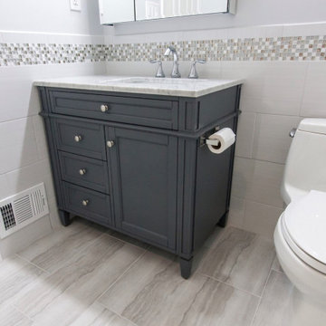 Alya Bath Samantha 36 inch Bathroom Vanity Gray