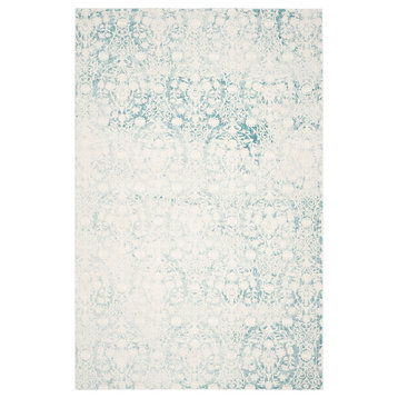Safavieh Passion Collection PAS403 Rug, Turquoise/Ivory, 8' X 11'
