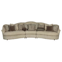 Emma Mason Signature Unlimited ART0204 Amanda Ivory Upholstered Wedge Sofa