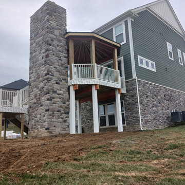 Union | 2-Story Covered Octagon Custom Deck