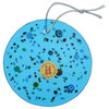 GlassOfVenice Murano Glass Circle Christmas Ornament - Aqua