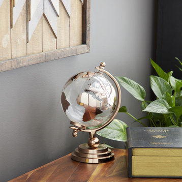 Traditional Copper Aluminum Metal Globe 52477