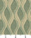 Aqua Green and Gold Wavy Striped Durable Upholstery Fabric By The Yard