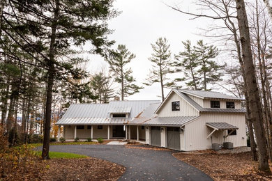 Inspiration for a scandinavian exterior home remodel in Burlington