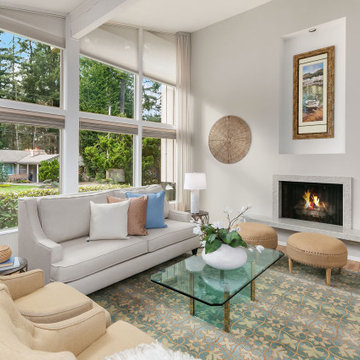Transitional-Style Bellevue Midcentury Home Remodel