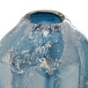 Contemporary Blue Glass Vase Set 83381