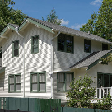 Side Elevation with Second floor Addition of Paired Gables