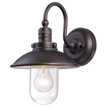 Downtown Edison by Minka-Lavery Indoor/Outdoor Wall Sconce, Oil Rubbed Bronze Wi