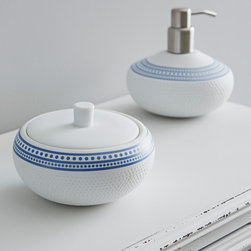 aztec lidded bowl - Bathroom Cabinets & Shelves