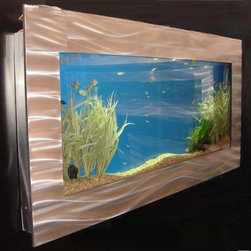 Mega 20 Gallon Rectangular Wall Mounted Aquarium - Home Decor
