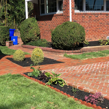 New Curb Cut Paver Driveway and Walkways in Silver Spring MD