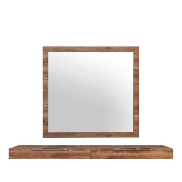 Nova Domus Lorenzo Italian Modern Light Oak Mirror