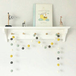 Felt Ball Garlands and Rugs - Nursery Decor