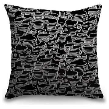 "Canyon Topography Inverted" Pillow 18"x18"