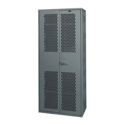 Hallowell 42"W x 24"D x 84"H Single Tier 1-Wide Double Door All-Welded TA50 Equi - Products