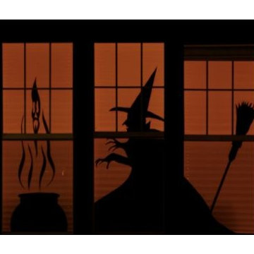 Halloween Window Silhouettes