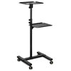 Mount-It! Mobile Projector and Laptop Stand, Rolling Height Adjustable Cart