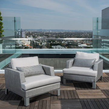 Portofino™ Sling Club Chairs - Space Grey