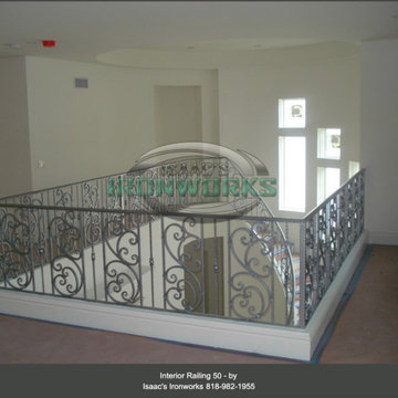 Interior Railings Custom Made by Isaac's Ironworks