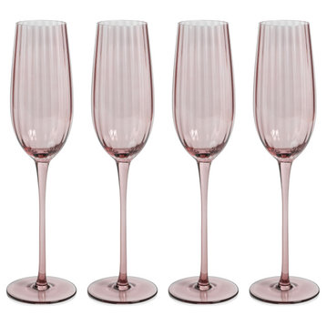 Malden Optic Champagne Flutes, Wine, Set of 4