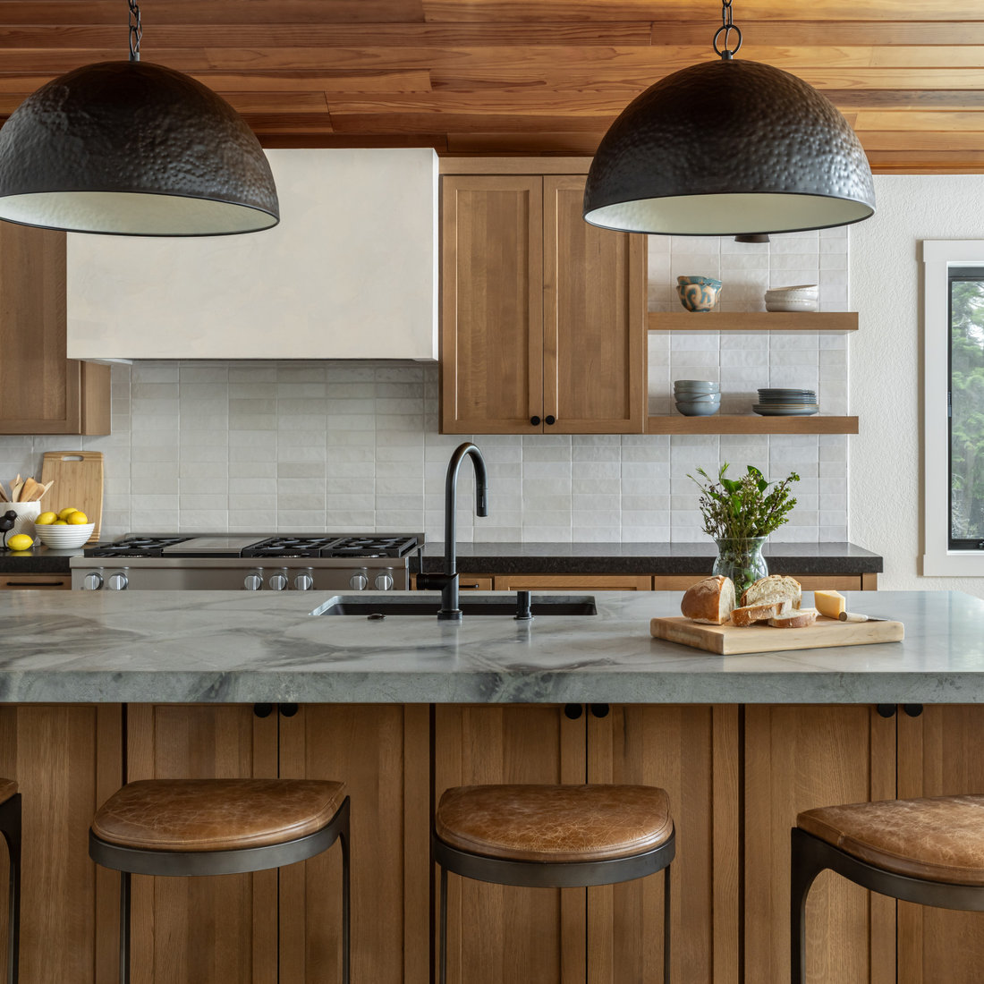 Quartersawn White Oak Kitchen Cabinets