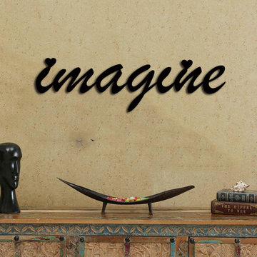 imagine quoted wall art