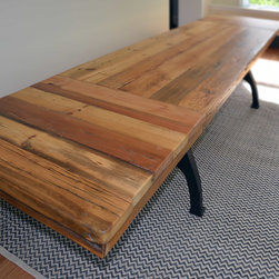Industrial rustic dining table and bench - Dining Tables