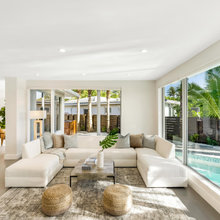 Living Room White Couch