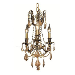 Elegant Lighting - Elegant Lighting 9203D13AB-GT/SS Pendant Rosalia - Chandeliers
