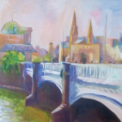 "Melbourne. Bridge." by Gennady Veremeenko - Paintings