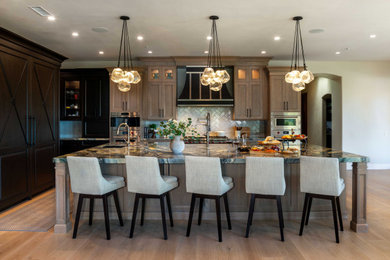 Example of a transitional kitchen design in San Diego