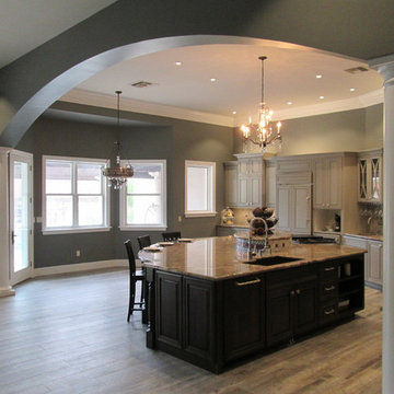 Elegant Gray Transitional Kitchen
