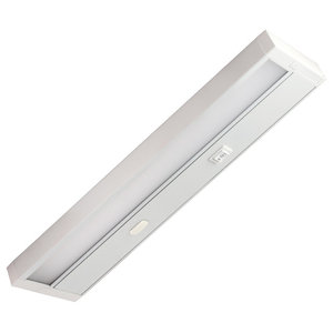 NUC-4-30-DM-W-WH White NICOR Lighting 30-Inch Slim Dimmable 2700K LED Under Cabinet Light Fixture