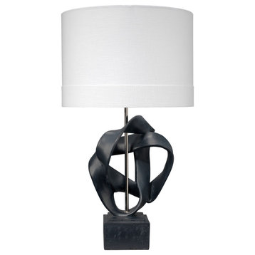 Intertwined Table Lamp, Black