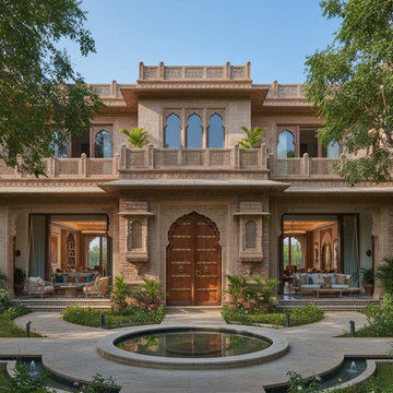 Elegant Indian House Design Blending Heritage and Modern Comfort