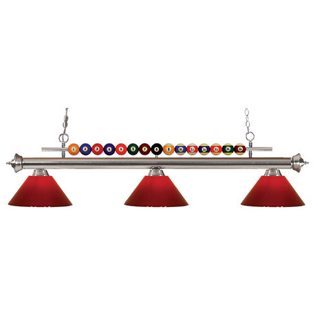 Shark 3 Light Island Light, Red Plastic, 16.4