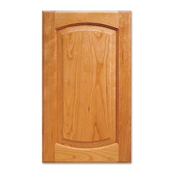 Juliano Deluxe Cabinet Door from CabinetNow.com shown in Cherry - Kitchen Cabinetry