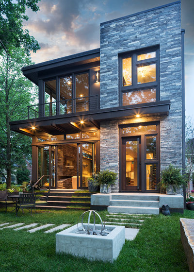 Contemporary Exterior by John Kraemer & Sons