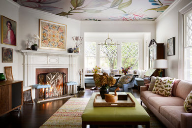 Family room - transitional family room idea in Los Angeles